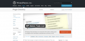 WordPress › WP Admin Todo List « WordPress Plugins
